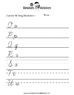 Cursive Writing WorksheetsPlease Worksheets – TheWorksheets.CoM ...