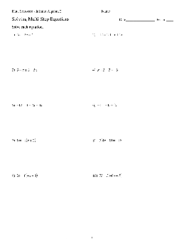 Algebraic Worksheets – TheWorksheets.CoM – TheWorksheets.com