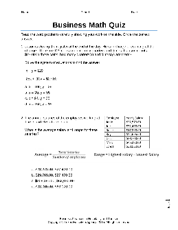 Business Math Worksheets – Theworksheets.com – Theworksheets.com