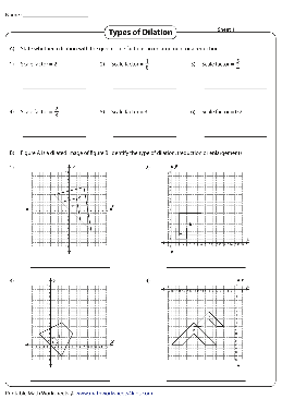 Dilations And Scale Factors Independent Practice Worksheet Answer Key