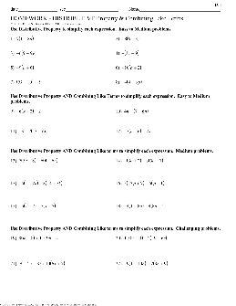 Distributive Property Worksheets – TheWorksheets.CoM – TheWorksheets.com