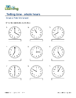 first grade telling time worksheets theworksheets com theworksheets com