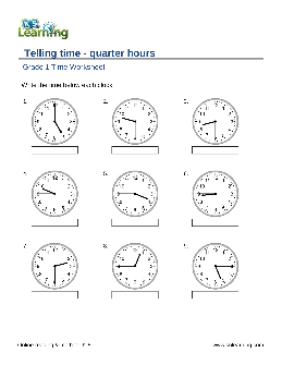 first grade telling time worksheets theworksheets com theworksheets com