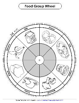 The food wheel worksheet