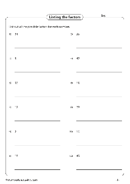 Fourth Grade Math Worksheets – TheWorksheets.CoM – TheWorksheets.com