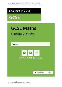 Gcse Maths Worksheets Theworksheets Com Theworksheets Com