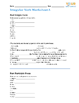 Irregular Verbs Worksheets – TheWorksheets.CoM – TheWorksheets.com
