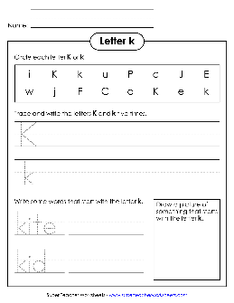 letter k worksheets theworksheetscom theworksheetscom