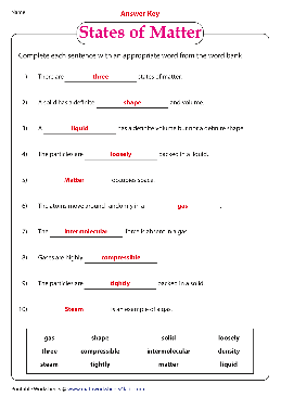 Matter Worksheets – TheWorksheets.CoM – TheWorksheets.com