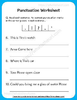 Perfect Punctuation Worksheets – TheWorksheets.CoM – TheWorksheets.com