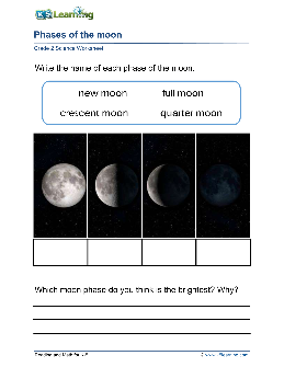 Phases Of The Moon Worksheets – TheWorksheets.CoM – TheWorksheets.com