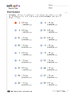 Prime Worksheets – TheWorksheets.CoM – TheWorksheets.com