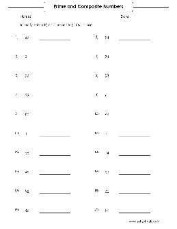 Prime Worksheets – TheWorksheets.CoM – TheWorksheets.com