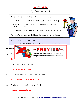 pronoun worksheets theworksheets com theworksheets com