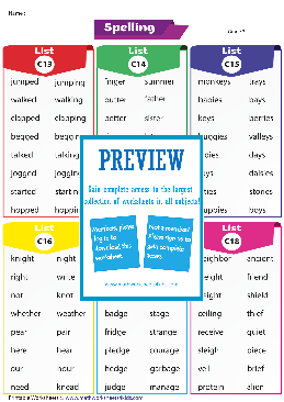 Spelling Worksheets – TheWorksheets.CoM – TheWorksheets.com