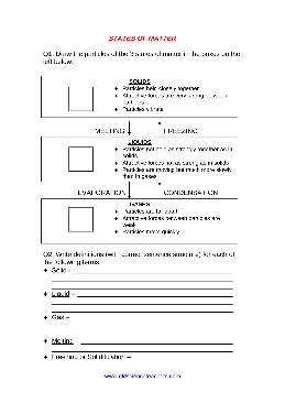 states of matter worksheets theworksheets com theworksheets com