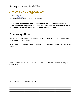 Stressfulsituations Worksheets – TheWorksheets.CoM – TheWorksheets.com