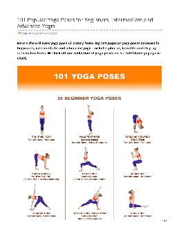 Intermediate Yoga Poses